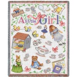Little Girl Tapestry Blanket
